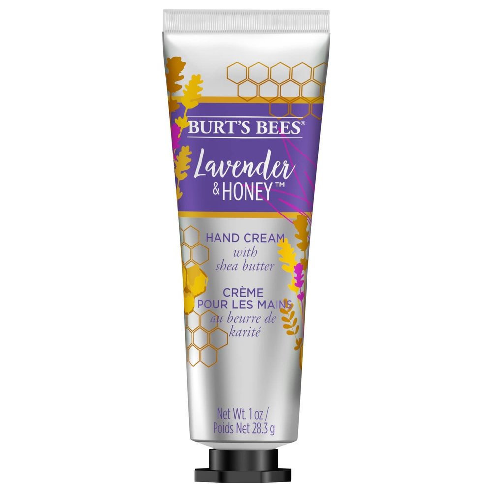 Burts Bees Lavender and Honey Hand Cream with Shea Butter, 1 Ounce (Pack of 4)