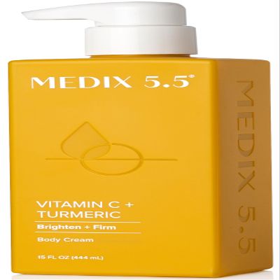 MEDIX 5.5 Vitamin C Cream Face Lotion & Body Lotion Moisturizer | Anti Aging Skin Care Firming & Brightening Cream Diminishes The Look Of Uneven Skin Tone, Age Spots, & Sun Damaged Dry Skin, 15 Fl Oz