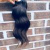 Raw Virgin Human Hair Bundles-100% Premium Straight Extensions-Real Virgin Human Hair from Single Donor-Raw and Unprocessed-Natural Black Color-In Sizes 8" to 24"-For Wigs,Frontals,Closures (16) view 4