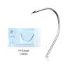 10 Pieces 316L Surgical Steel Pre-Sterile Disposable Curved Piercing Needles Pack (18GA (1mm)) view 3