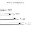 10 Pieces 316L Surgical Steel Pre-Sterile Disposable Curved Piercing Needles Pack (18GA (1mm)) view 4