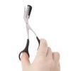 Junlinto Women Eyebrow Trimmer Scissors Comb Eyelash Hair Removal Grooming Cutter Shaping view 3
