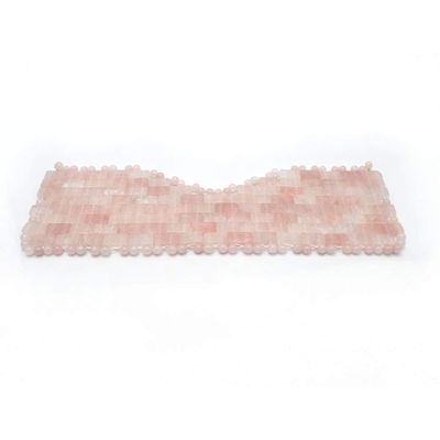100% Rose Quartz Jade Eye Mask, Jade Sleeping Mask for Relieving Eye Bags and Dark Circles, Yoga Meditation Tools
