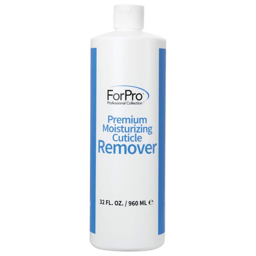 ForPro Professional Collection Premium Moisturizing Cuticle Remover, Softens and Hydrates Cuticles for Easy Removal, Includes Glycerin and Mineral Oil, 32 Oz.