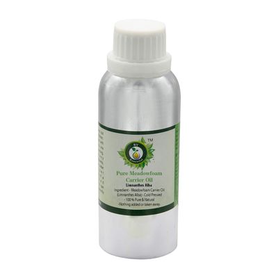 R V Essential Pure Meadowfoam Carrier Oil 630ml (21oz)- Limnanthes Alba (100% Pure and Natural Cold Pressed)