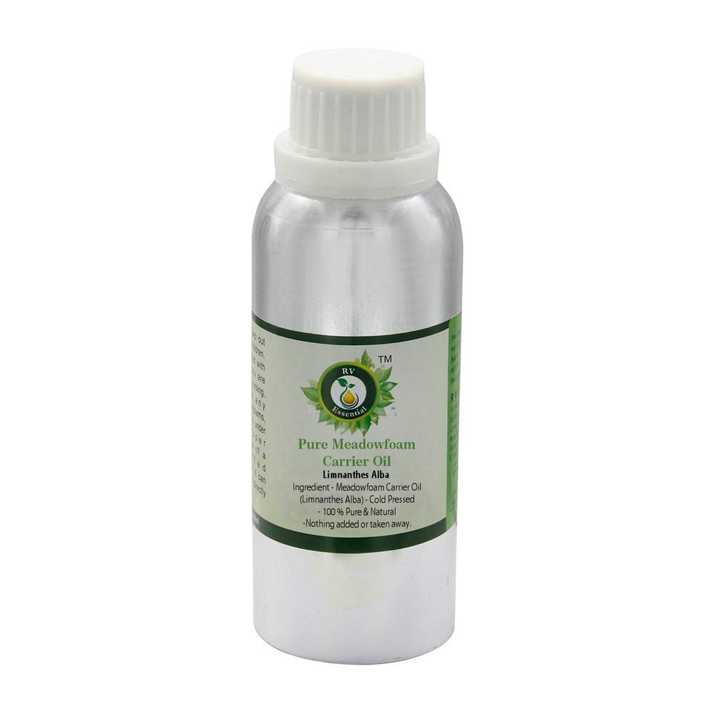 R V Essential Pure Meadowfoam Carrier Oil 630ml (21oz)- Limnanthes Alba (100% Pure and Natural Cold Pressed)