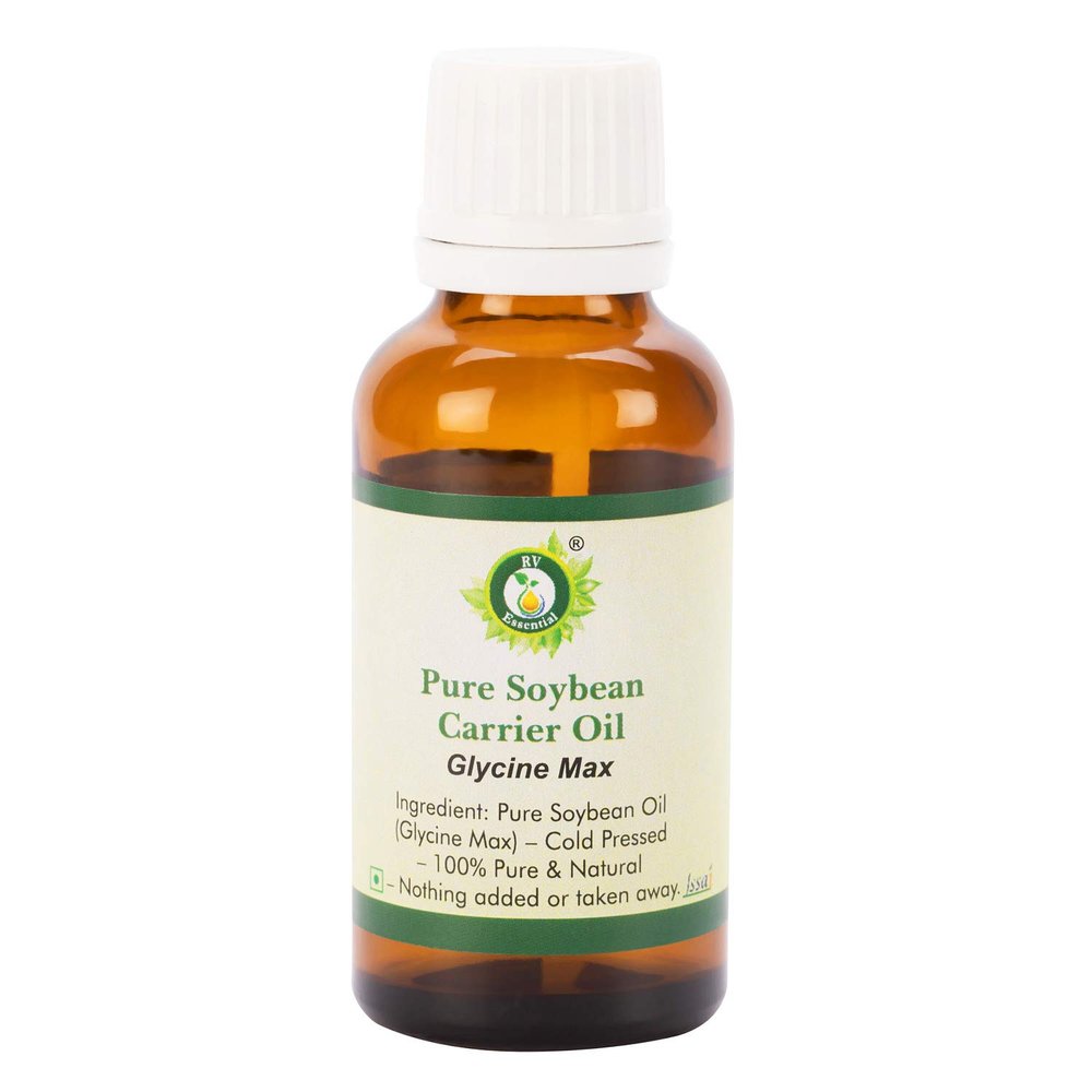 R V Essential Pure Soybean Carrier Oil 10ml (0.338oz)- Glycine Max (100% Pure and Natural Cold Pressed)