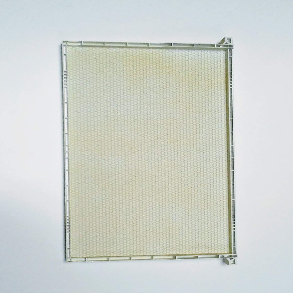 Acorn Bee Frame White Plastic Wax Coated deep Size 9" Foundation 10 Pack