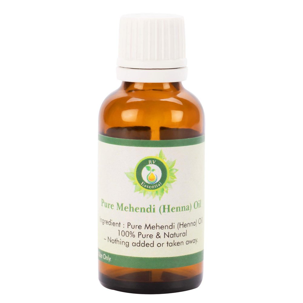 R V Essential Pure Mehendi (Henna) Oil 100ml (3.38oz)- (100% Pure and Natural)
