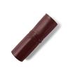 Leatherology Bordeaux Leather Makeup Brush Roll  Large Full Grain Leather Organizer  8 Brush Slots with Wrap Closure  Travel-Friendly Cosmetic Tool Holder for Beauty Lovers & Makeup Artists view 2