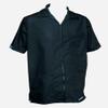 BARBERSHOP-BOYS Beautiful Barber Coat Jacket Zipper 3 Pocket Light Comfortable made of BLACK POPLIN FABRIC view 3