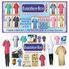 BARBERSHOP-BOYS Beautiful Barber Coat Jacket Zipper 3 Pocket Light Comfortable made of BLACK POPLIN FABRIC view 4