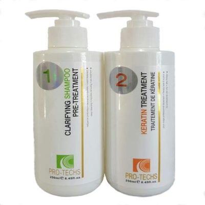 Brazilian Keratin Hair Smoothing Treatment - 1000ml Professional Blowout Hair Straightening Long Lasting - Plus FREE Clarifying (Chocolate Soft, 8.45oz)