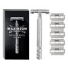 Wilkinson Sword Classic Double Edge Premium Mens Metal Safety Razor with x5 Refill Blades view 1