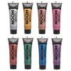 Cosmic Moon - Metallic Face Paint makeup for the Face & Body - 0.40fl oz - Create mesmerising metallic face paint designs! - Set of 8 Includes: Silver, Gold, Rose Gold, Pink, Red, Green, Blue, Purple view 1