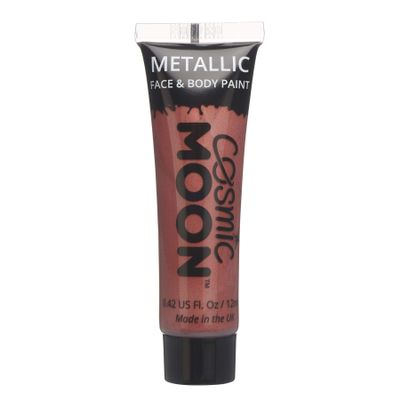 Cosmic Moon - Metallic Face Paint makeup for the Face & Body - 0.40fl oz - Create mesmerising metallic face paint designs! - Red
