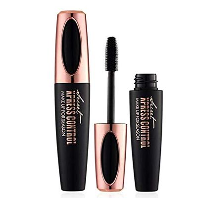 4D Waterproof Silk Fiber Eyelash Mascara Black