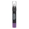 Cosmic Moon - Metallic Face Paint Stick/Body Crayon makeup for the Face & Body - 0.12oz - Easily create metallic designs like a pro! - Silver view 1