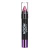 Cosmic Moon - Metallic Face Paint Stick/Body Crayon makeup for the Face & Body - 0.12oz - Easily create metallic designs like a pro! - Pink view 1