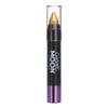 Cosmic Moon - Metallic Face Paint Stick/Body Crayon makeup for the Face & Body - 0.12oz - Easily create metallic designs like a pro! - Gold view 1