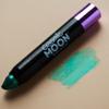 Cosmic Moon - Metallic Face Paint Stick/Body Crayon makeup for the Face & Body - 0.12oz - Easily create metallic designs like a pro! - Green view 3