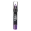 Cosmic Moon - Metallic Face Paint Stick/Body Crayon makeup for the Face & Body - 0.12oz - Easily create metallic designs like a pro! - Purple view 1