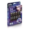Cosmic Moon - Metallic Face Paint Stick / Body Crayon makeup for the Face & Body - 0.12oz - Easily create metallic designs like a pro! - Gift Set - Includes: Pink, Gold, Blue, Green, Silver, Purple view 1