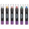 Cosmic Moon - Metallic Face Paint Stick/Body Crayon makeup for Face & Body 0.12oz - Easily create metallic designs like a pro! - Set of 6 colours view 1