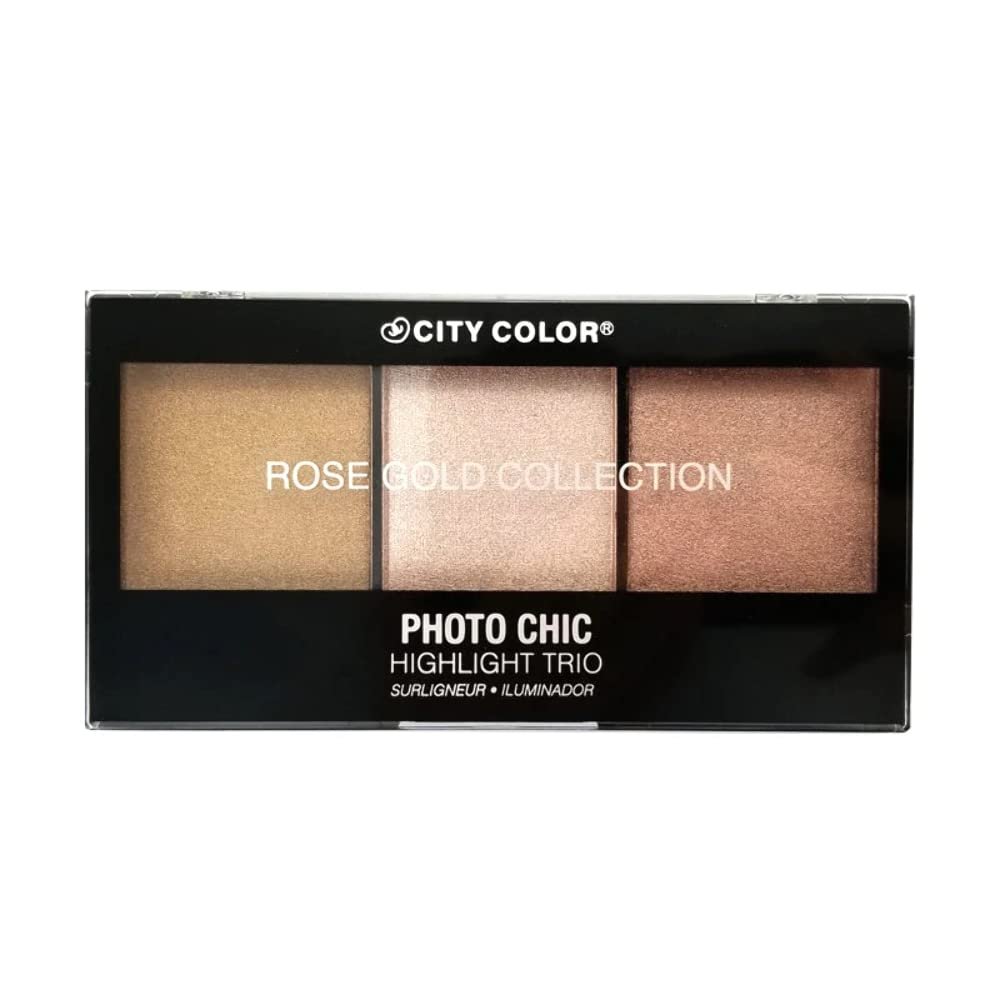 City Color Cosmetics Photo Chic Hightlight Trio (Rose Gold Collection)