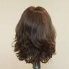 Short Wavy Kosher Wigs Raw Russian Human Hair Shevy Cap Jewish Wig with Silk Top Non Lace Wig (16inch) view 2