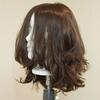 Short Wavy Kosher Wigs Raw Russian Human Hair Shevy Cap Jewish Wig with Silk Top Non Lace Wig (16inch) view 3