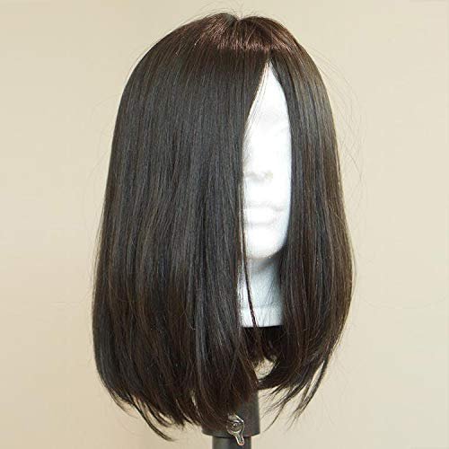 100 European Virgin Human Hair Jewish Wig Shevy Cap Kosher Wigs Thick End Silk Top None Lace Wig(18inch)