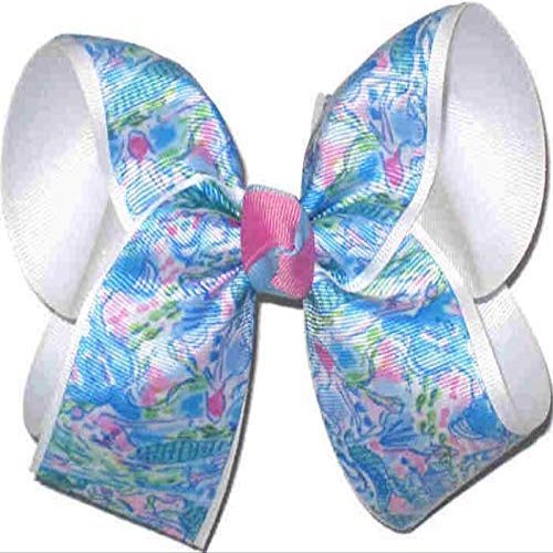 OV-2582L Large Lilly Mermaids Double Layer Bow