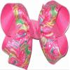 Rainbows By Paulette OV-2574M Medium Lilly Pultizer Flamingos Double Layer Bow view 1