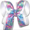 OV-2585L Large Flowers Double Layer Bow view 1