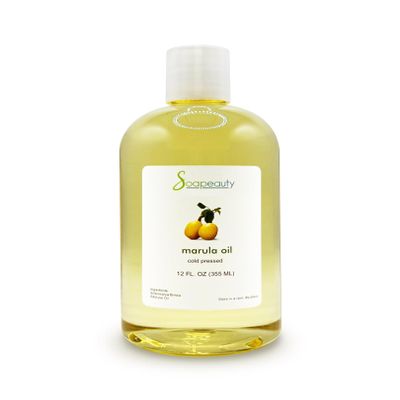 Marula Oil by Soapeauty | 100% Pure & Natural, Cold Pressed, Rich in Vitamin E & Omega Fatty Acids | Best for Skin, Hair, Face, Nails, and Soap Making | 12 fl oz