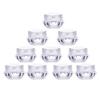 100Pcs Clear Refillable Empty DIY Cosmetic Pot Jars Case Diamond-shape Sample Bottles Vials Container for Eye Shadow Nails Powder Jewelry Makeup Cream Lotion Storage Travel Small Jar (3G) view 1
