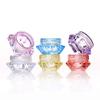100Pcs Clear Refillable Empty DIY Cosmetic Pot Jars Case Diamond-shape Sample Bottles Vials Container for Eye Shadow Nails Powder Jewelry Makeup Cream Lotion Storage Travel Small Jar (3G) view 2