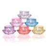 100Pcs Clear Refillable Empty DIY Cosmetic Pot Jars Case Diamond-shape Sample Bottles Vials Container for Eye Shadow Nails Powder Jewelry Makeup Cream Lotion Storage Travel Small Jar (3G) view 3