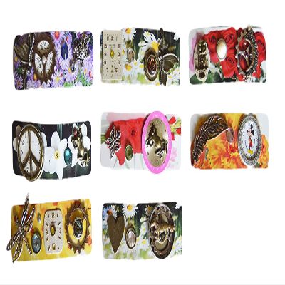 Colorful hair barrettes jewelry handcrafted floral unique art