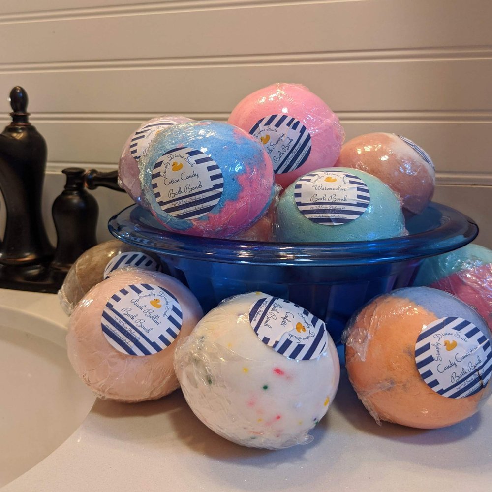 7oz Large Round Bath Bombs