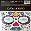 Floral Day of the Dead Sugar Skull Temporary Face Tattoo Kit view 2
