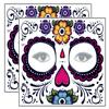 Floral Day of the Dead Sugar Skull Temporary Face Tattoo Kit view 4