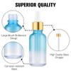 PrettyCare Glass Eye Dropper Bottles 24 Pack, 1oz (30ml) Rainbow Empty Thick Bottles Bulk with Leakproof Goledn Caps - With Labels & Funnels for Storage, Travel, Essential Oils, Cuticle, Tinctures view 4