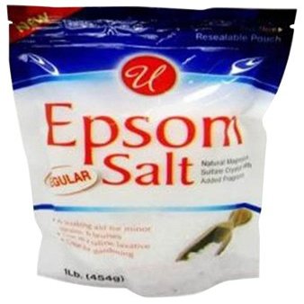 GREAT LAKES WHOLESALE 55803ES Epsom Salt, 1 Lb. Bag - Quantity 12