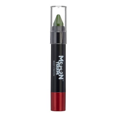 Halloween Face Paint Stick Body Crayon by Moon Terror, SFX Make up - Zombie Green - Special Effects Make up - 0.12oz