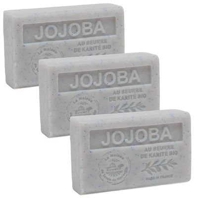 French Soap, Set of 3 x 125g - Jojoba - Shea Butter - La Maison du Savon de Marseille