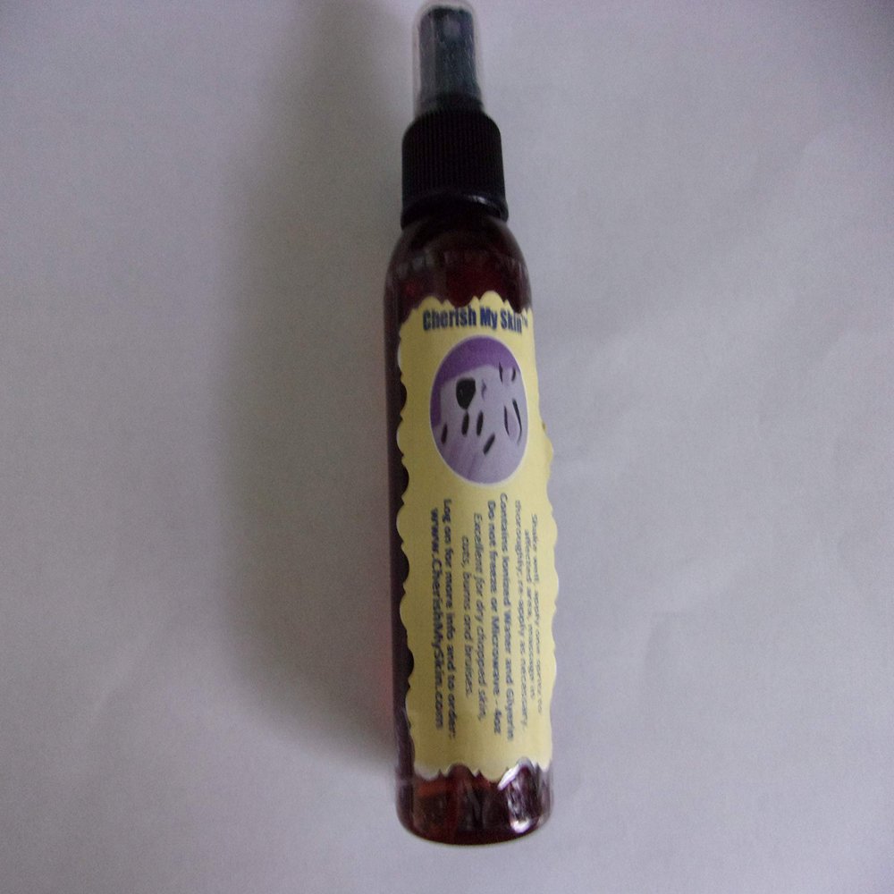 Cherish My Skin - Fantastic! Healing Spray for Dry, Chapped, Peeling Skin, Rashes; 4oz bottle of skin-healing dynamite!