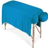 600 Thread Count 100% Egyptian Cotton 3-Piece Massage Table Spa Sheet Set (Turquoise Solid) view 1