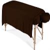 600 Thread Count 100% Egyptian Cotton 3-Piece Massage Table Spa Sheet Set (Chocolate Solid) view 1